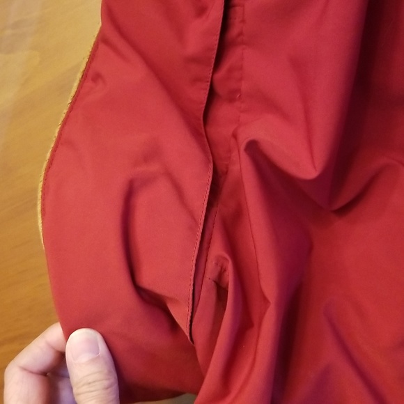 L. L. Bean Mountain Classic Red Anorak with New Buffalo Plaid Scarf, Small, $54 - Picture 15 of 17